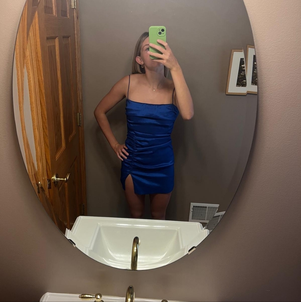 Royal Blue, Lucy In The Sky brand, Homecoming Dress, Size Small